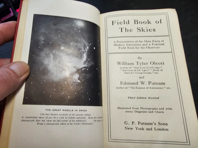 Field Book of the Skies by William Tyler Olcott & Edmund W. Putnam 1936 3rd Edit