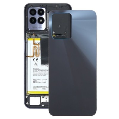 For Realme C35 Battery Back Cover black