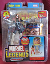 2005 TOY BIZ MARVEL LEGENDS MODOK SERIES SPIDER-WOMAN FIGURE COMIC BOOK NIB