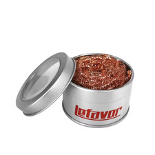 Soldering Iron Tip Cleaner Copper Wire Cleaning Ball with Metal Mesh Filter Box