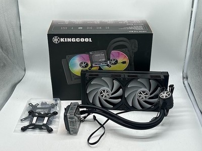 KingCool Pure Flow ARGB 240mm All in One Liquid CPU Cooling Kit - Black