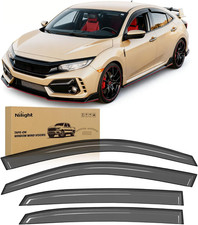 Window Visors Rain Guards for Honda Civic Hatchback 2016-2021, 4PCS