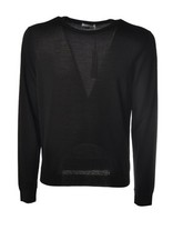 Maglia girocollo manica lunga ,tutta interamente realizzata in lana seta extrafi