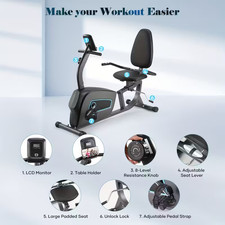 Home Exercise Bike Fitness Indoor Cycling Stationary Bicycle Cardio Workout Bike 4