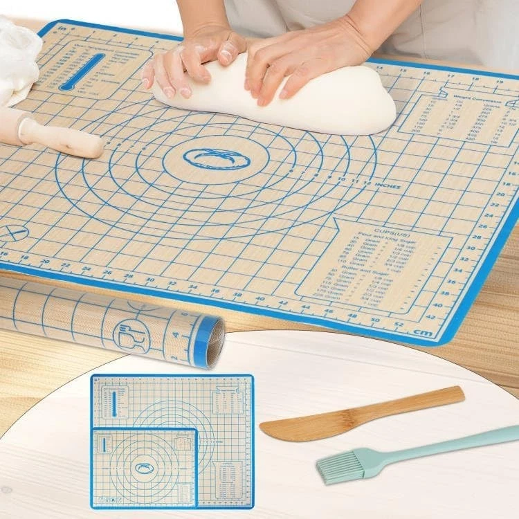 Silicone Baking Mat,28in×20in & 16in×12in Pastry Mat,Measuring Non-slip Dough
Opens in a new window