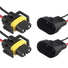 Male Socket Adapter Connector Wiring Harness  Female Adapter Wirin Model: H11