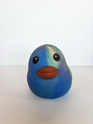 *New* Jumbo Squeeezy Tie Dye Duck Sunny Days Viral Squish Toy Toymendous