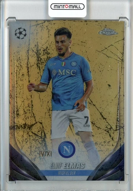 2023-24 Topps Chrome Club Competitions Eljif Elmas Xi /182 Napoli Card