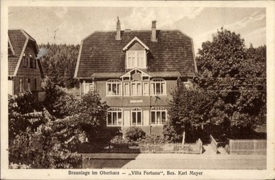 Ak Braunlage im Oberharz, Villa Fortuna, Inh. Karl Meyer - 11286829