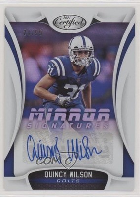 2018 Certified Mirror Signatures 24/99 Quincy Wilson #MS-QW Auto 0c2