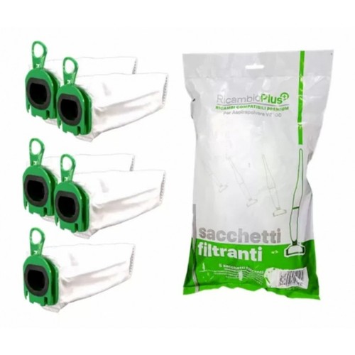 Lot De 8 Sacs Pour Aspirateur Vorwerk Folletto 120-122 - Qualité Adaptée