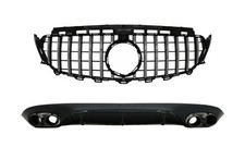 Diffusor Tipps f&uuml;r Mercedes E C238 AMG Linie 16+ E53 GT-R Look Gitter 360 Kamera