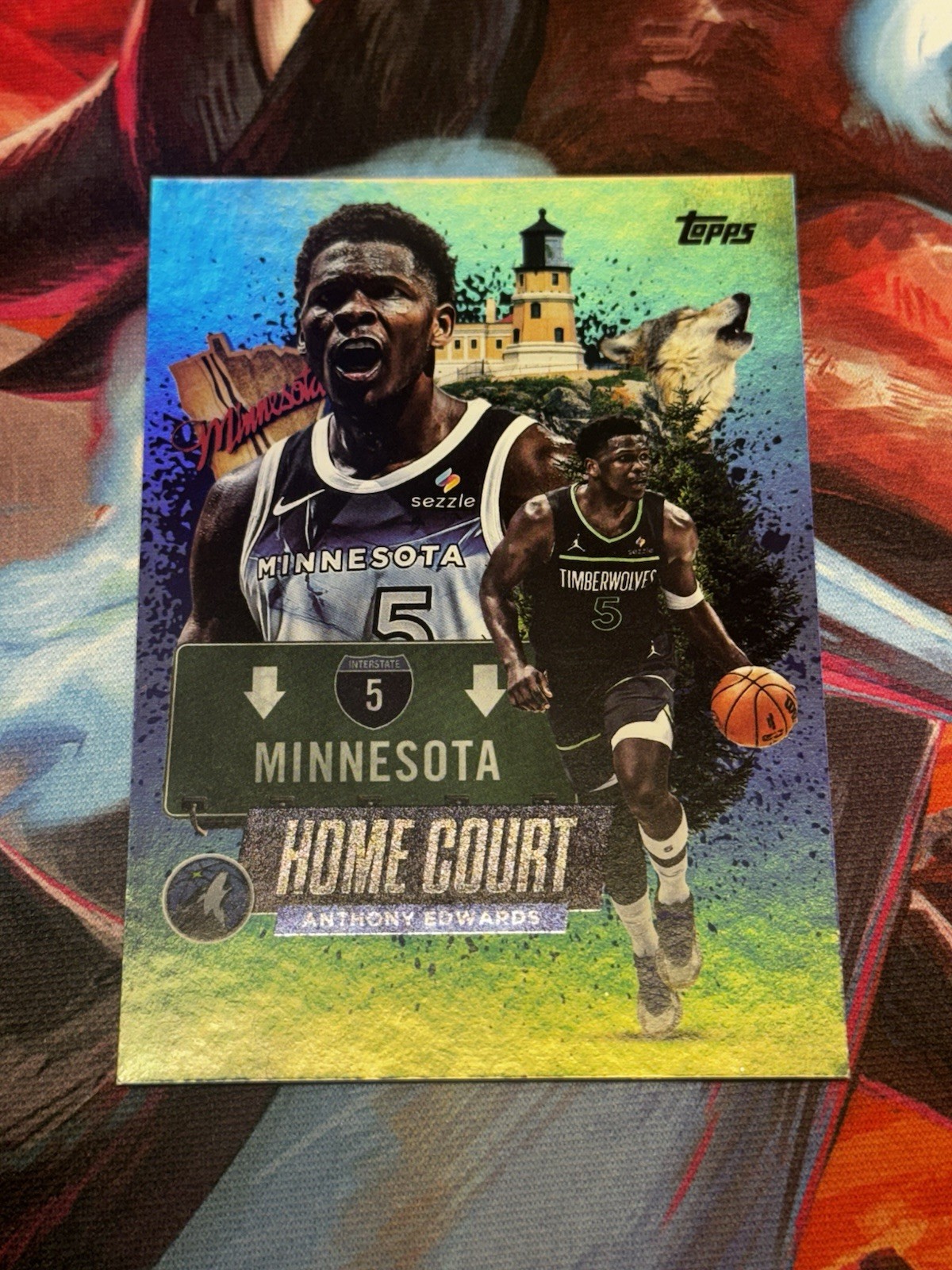 ANTHONY EDWARDS CASE HIT "HOME COURT" Minnesota Timberwolves 2025 Topps NBA