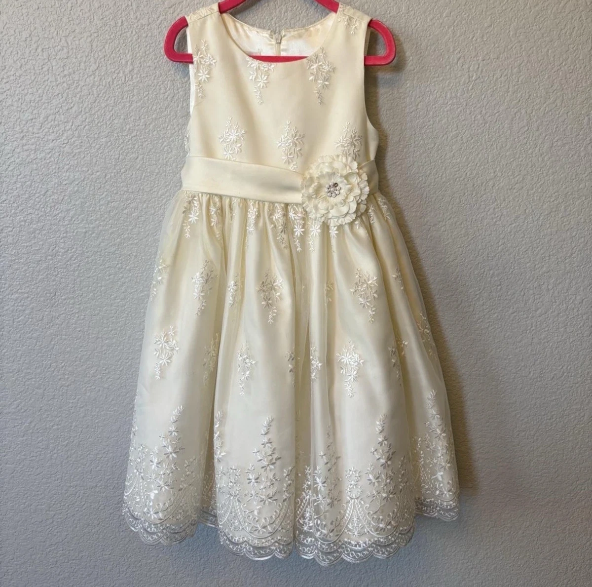 open lace back dress Amazon.com: Princess Faith Embellished Dress main image 0