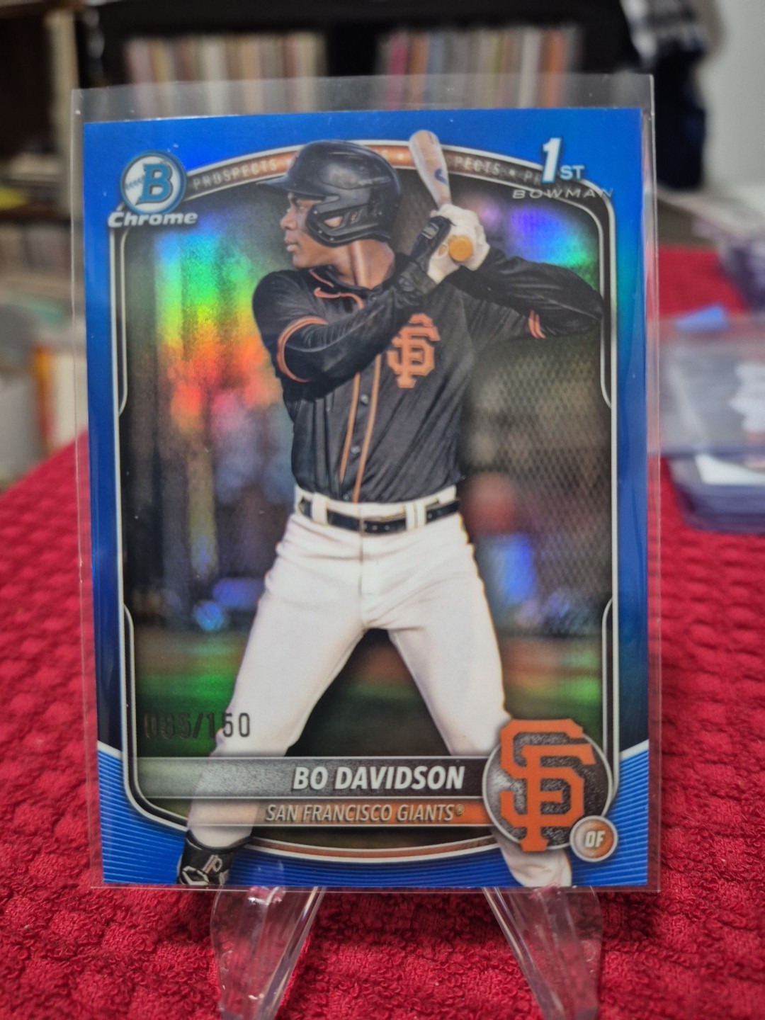2025 Bowman Chrome 1st Bo Davidson Blue Refractor /150 San Francisco Giants 