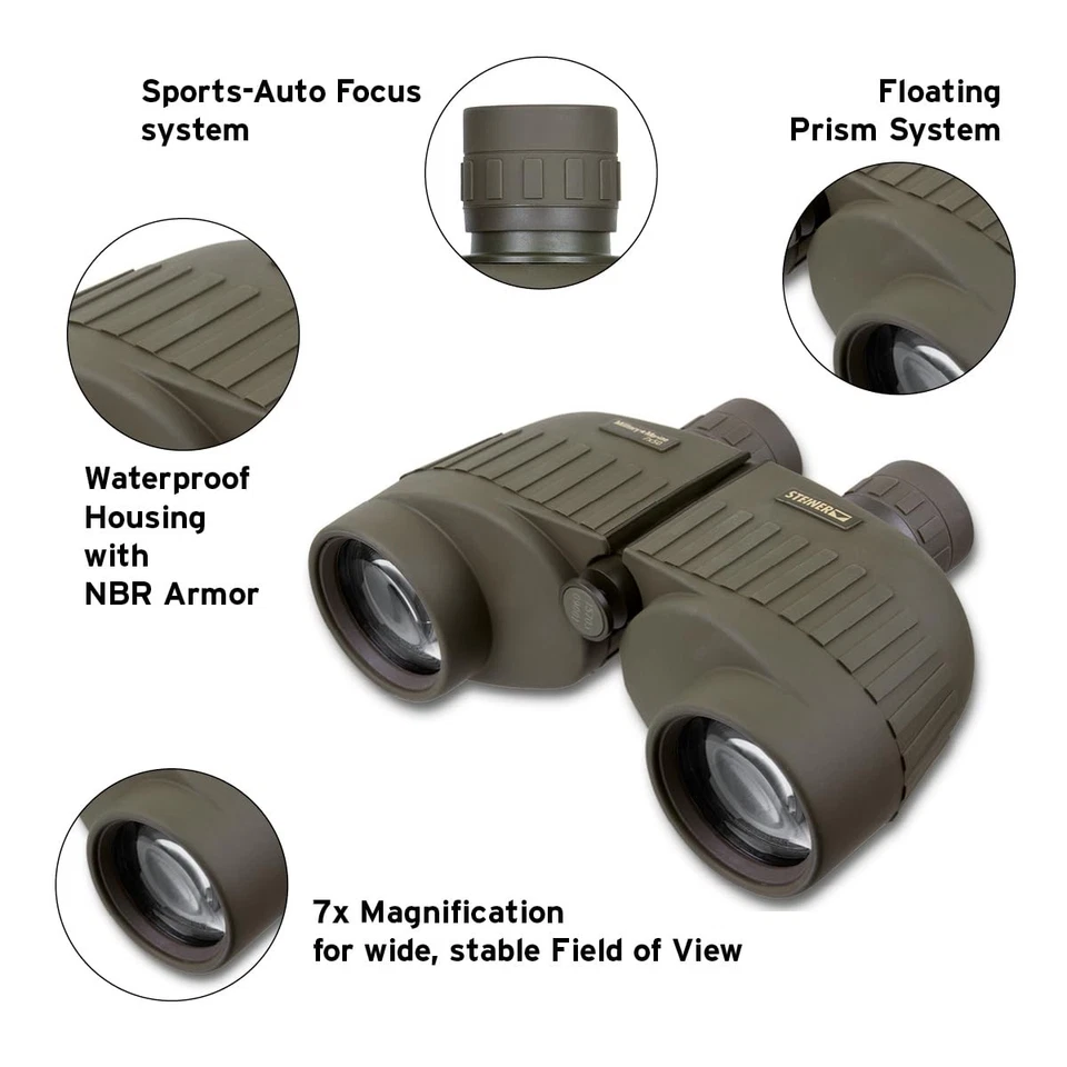 Steiner Military-Marine Series Binoculars, Lightweight Tactical Precision Opt... - Image 4 of 4