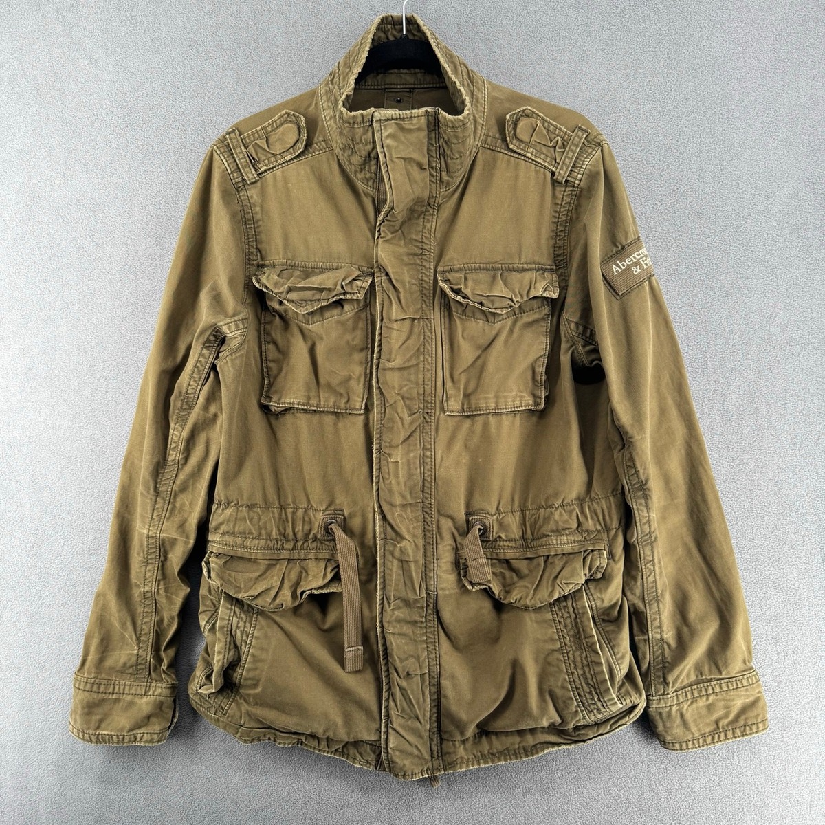 劇レア　新品日本未発売Abercrombie&Fitchミリタリージャケット Abercrombie Fitch Military Jacket Womens L? No Size Tag Green