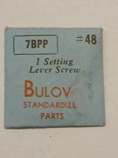 Vintage Bulova 7BPP Setting Lever Screw, Nos , Watch Part