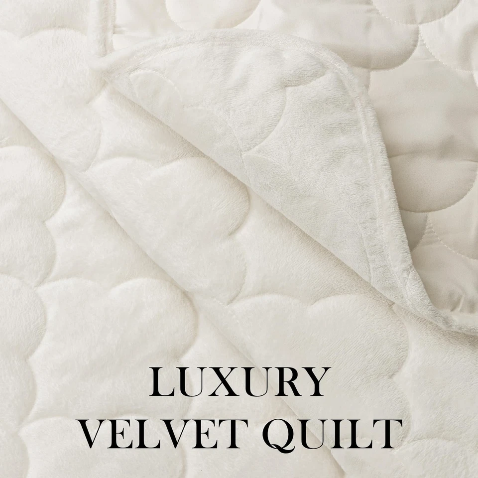 Бархатное одеяло комплект королевский размер - роскошь легкий бархат кровать одеяло и 2 таблетки... - Изображение 3 из 4