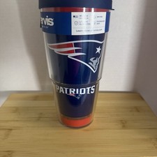 Tervis New England Patriots 24 oz Classic Tumbler w Lid NFL New Made USA