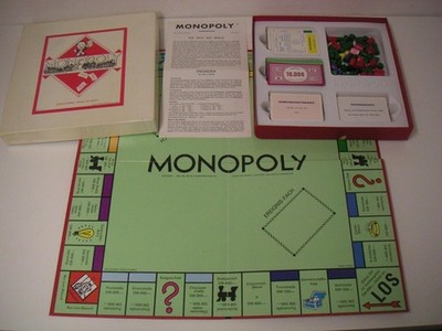 Monopoly Original Brettspiel Spielefabrik Franz Schmidt DeutscheMark Vintage1950