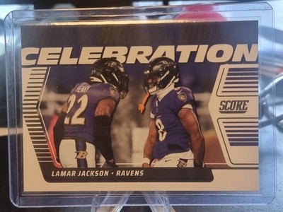 2025 Panini Score Celebration LaMar Jackson #15 Baltimore Ravens