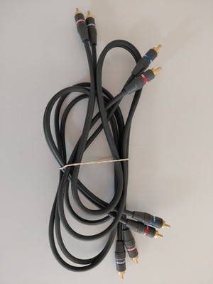 Monster Cable Interlink 100 3 foot,  Audio Cables, 2 Pairs. Color: dark grey