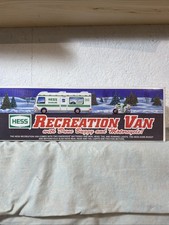 1998 Hess Recreation Van with Dune Buggy and Motorcycle New in Orignal Box