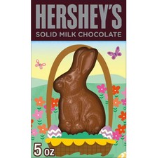 Hershey s Solid Milk Chocolate Bunny, Easter Candy - 5 oz Exp. 2/27