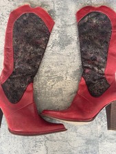 Destroy Spanish Designer, Red Cowboy Boots