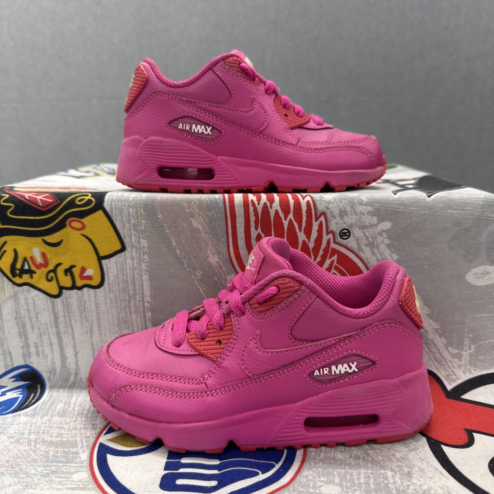 Nike Air Max 90 LTR (OS) Triple Pink Toddler Size 11C (83337