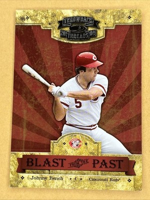 2004 Donruss Throwback Threads Blast from the Past #BP-14 Johnny Bench 1041/1500