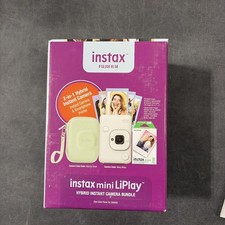 Fujifilm Instax Mini LiPlay Hybrid Instant Camera Bundle w/ 20-Pack Film  More