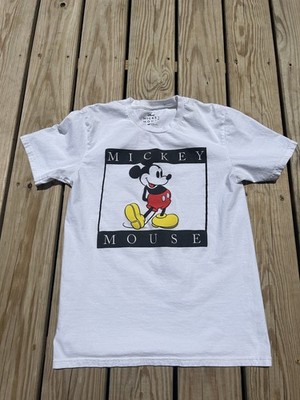 Walt Disney World Unisex M White Short Sleeve T Shirt Mickey Mouse Clean