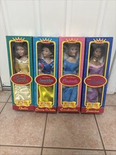 4 DOLLS Walt Disney Princess Collection Porcelain Doll 15" tall...New in box 