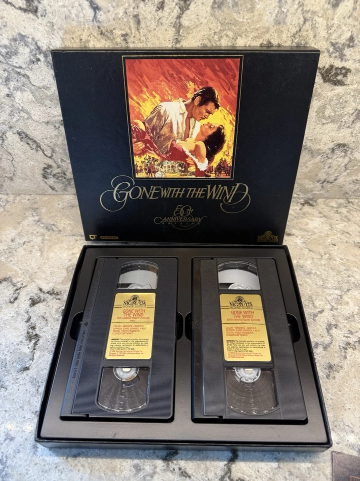 Gone With The Wind MGM Home Video 2 Tape VHS Deluxe Edition Box Set 1985 - Image 3 of 4