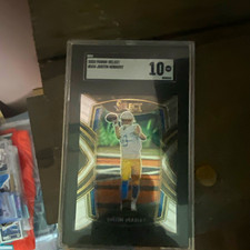 Panini 2020 Select Justin Herbert Rookie Card #244 Los Angeles Chargers SGC 10. rookie card picture