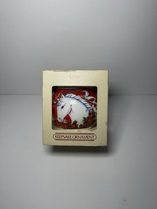 Vintage Hallmark Keepsake, “Love”, Glass Ornament, 1984