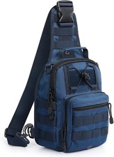 Dark Blue Outdoor Tactical Bag - Lightweight 4-Pocket Everyday Carry Solution