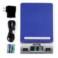 Báscula digital de envío y postal 86LBx0,1 OZ con baterías y adaptador de CA (A...