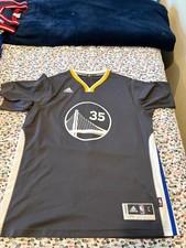 Kevin Durant Warriors Adidas Sleeve Jersey Size L