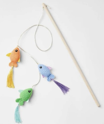 #ad Fish Trio Wand Cat Toy with Catnip pack of 2 $11.99
