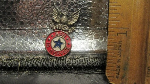WW2 Sterling Silver US Militry Son In Service vintage Military Pin Coro