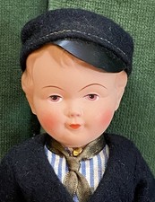 Celluloid Jointed Doll Figure Vintage 9  Factory Orig German CelluloiAntique Toy
