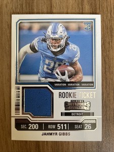 2023 Panini Contenders - Rookie Ticket Variation Jahmyr Gibbs Patch