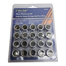 White Knight Wheel Lock Kit 748600 Tuner Acorn 12mm-1.25 Chrome 20pc White Knight Wheel Lock Kit 748600 Tuner Acorn 12mm-1.25 Chrome 20pc