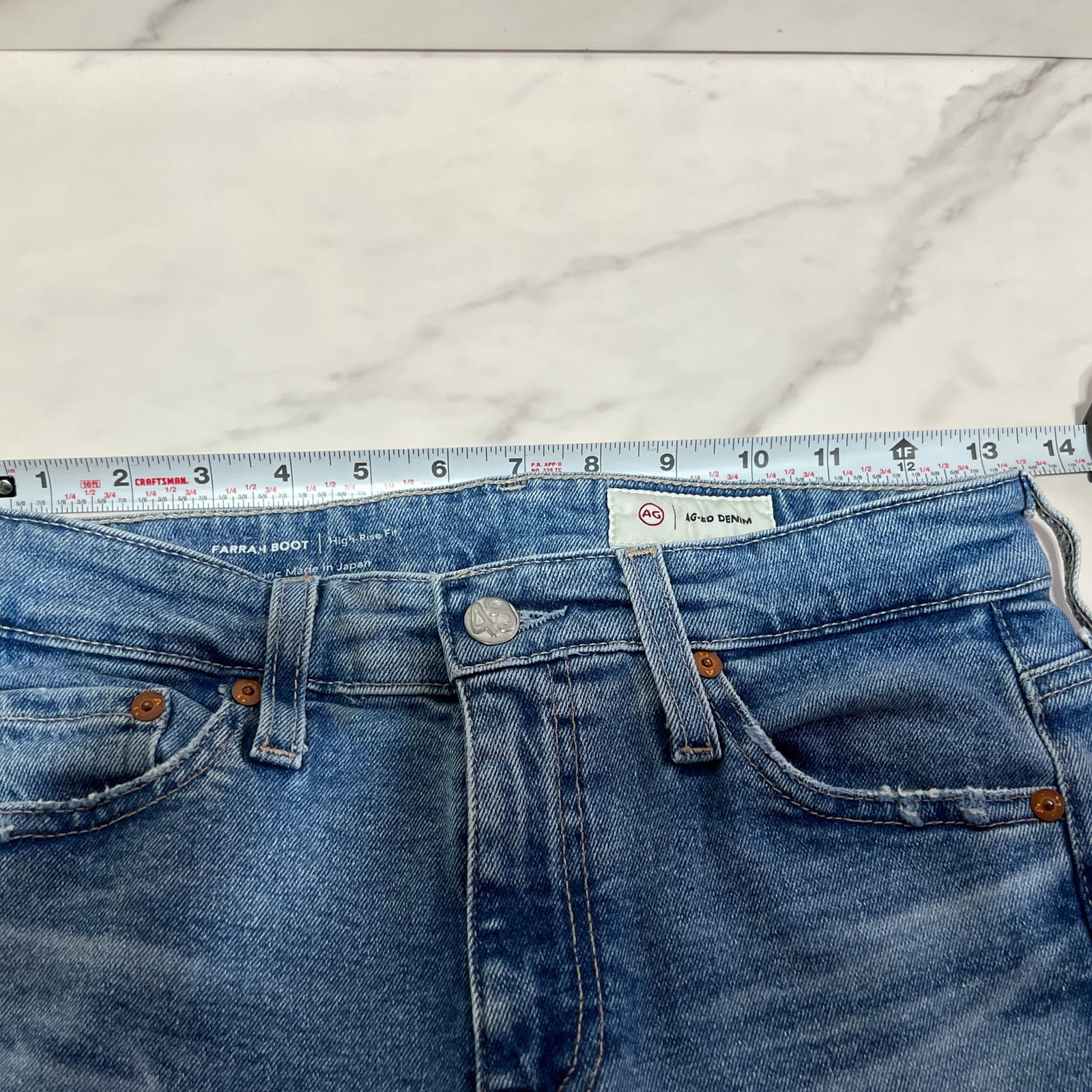 AG Adriano Goldschmied Farrah Boot Crop High Rise Jeans 25x30 thumbnail 16