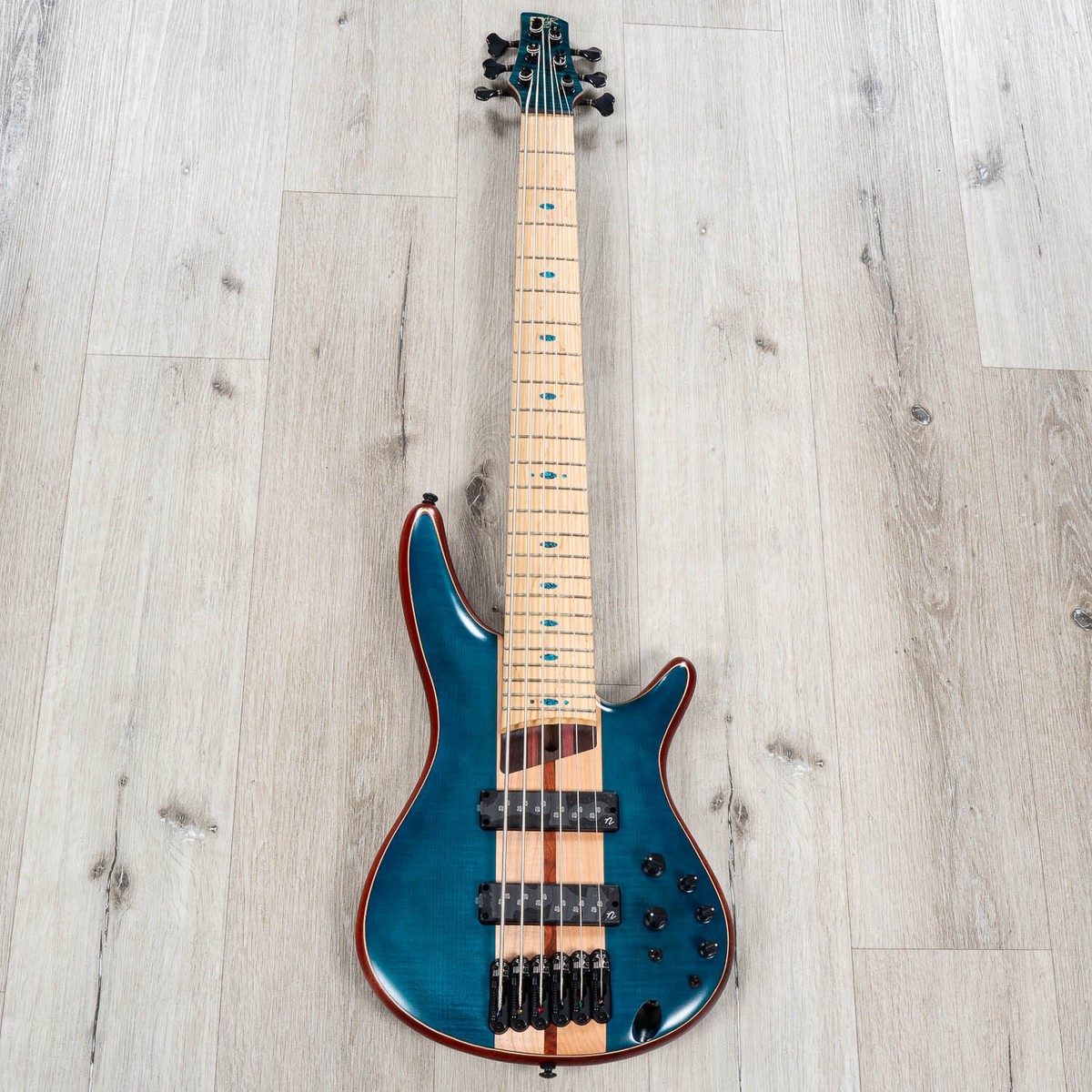 Ibanez SR1426B SR Premium 6-String Bass, Caribbean Green Low Gloss