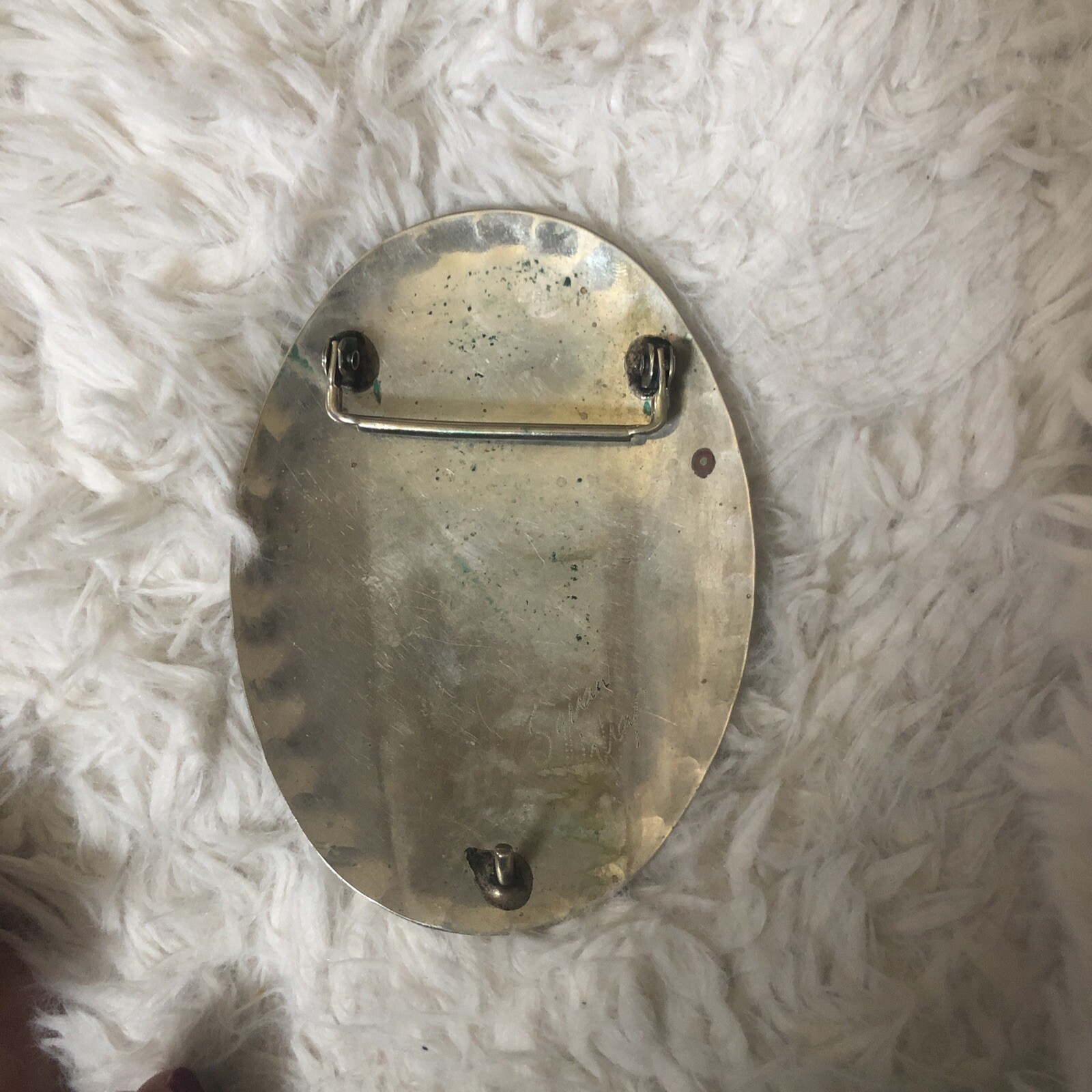 Native American Squaw Wrap Dollar Eagle Belt Buck… - image 9