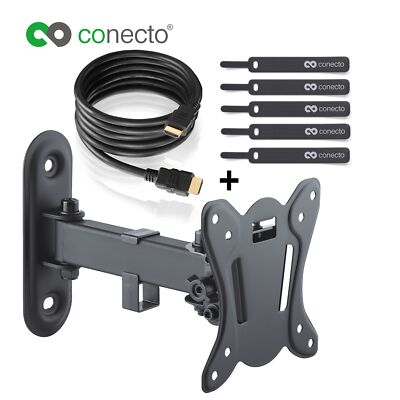 Staffa Per Condizionatore RICOO Supporto TV Parete N2122 Inclinabile Fisso Televisore 23-42" (58 Cavo TV - Foto 3